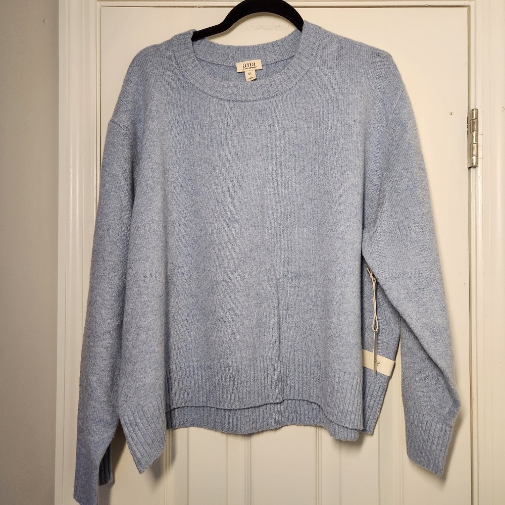 NWT a.n.a Light Blue Women's Crew Neck Sweater XXL